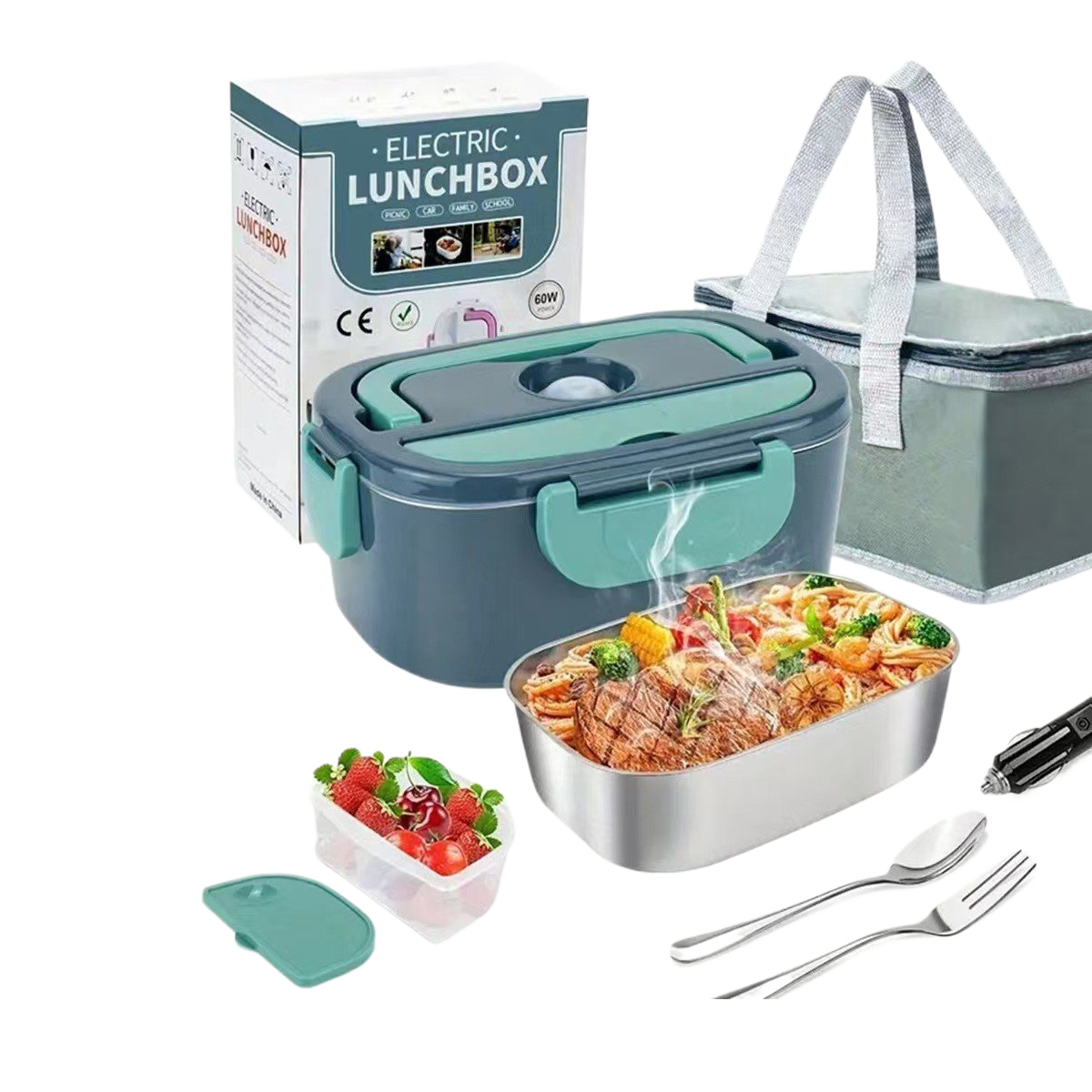 Stainless steel electric lunch box