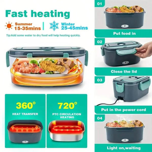 Stainless steel electric lunch box